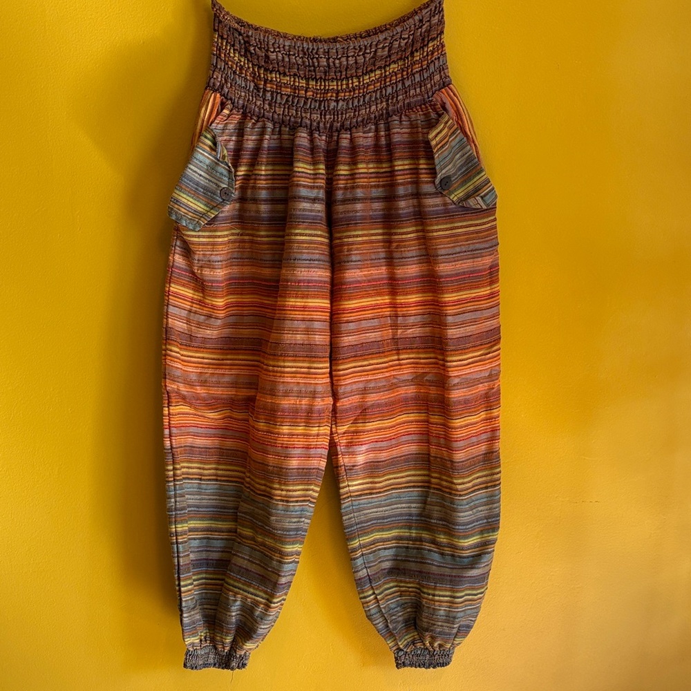 Women’s Stripped Cotton Harlem Pants